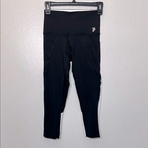 PINK Victoria's Secret Black Leggings Casual Athletic Style